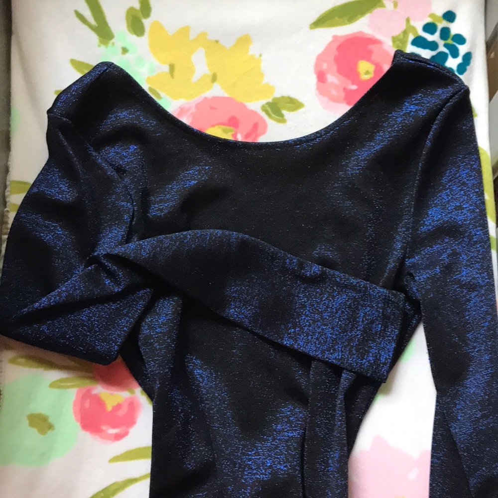 Navy Glitter H&M Divided Mini Dress